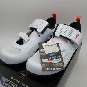 NEW Louis Garneau Men's Tri X-Lite III Road Bike Shoes Size 46.5 White Orange